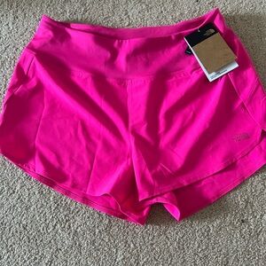 The North Face pink hotty hot shorts.